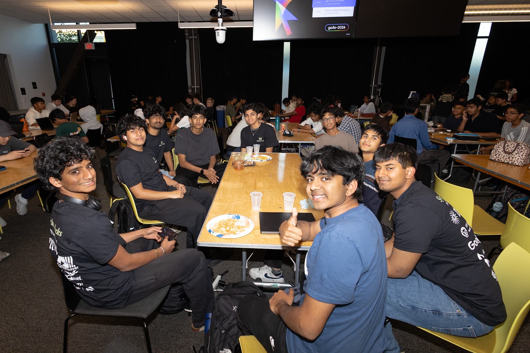Large group of participants